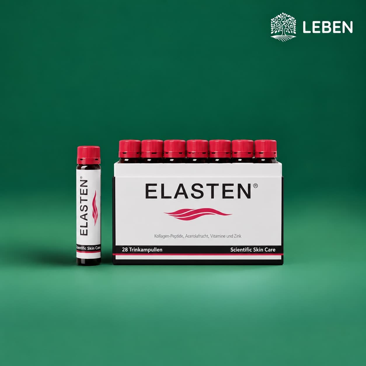 Collagen Elasten Hộp 28 ống x 25ml - Giúp Da Căng Mịn, Chống Lão Hóa, Tóc Chắc Khỏe