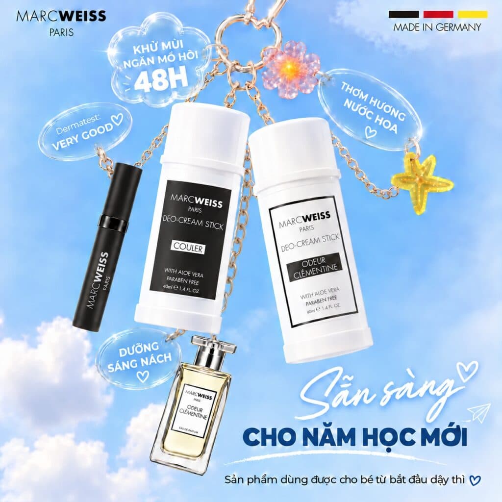 Lăn khử mùi DEO MarcWeiss Đức: Chọn mùi nào phù hợp?